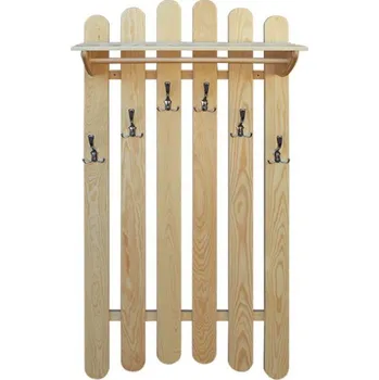 Věšák dřevěný věšák z masivu LUX 140/6 CWI340 drewmet
