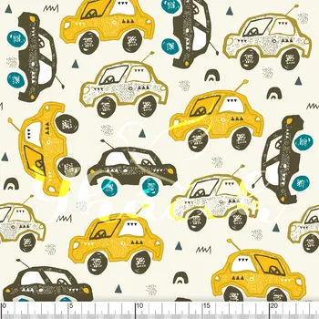 Zakázkový tisk, softshell, kočárkovina... Autíčka Látky k tisku: Microfirba