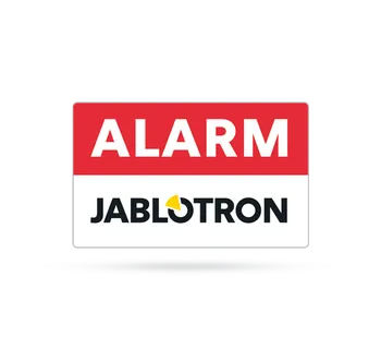 Samolepící etiketa Jablotron Alarm vnější samolepka 39 x 24 mm