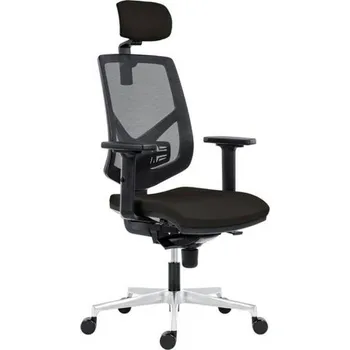 Židle kancelářská Skill 1750-SYN, hlavová opěrka, antracit