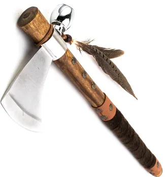 Replika zbraně Indiánský tomahawk s dýmkou míru Peacemaker 47 cm