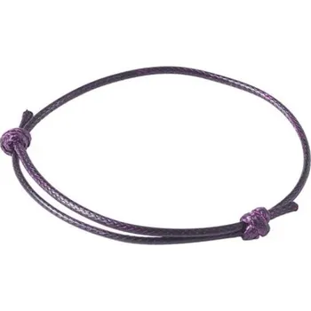 Materiál na výrobu šperku Šperky4U Šňůrkový náramek voskovaný, fialová barva - OK1392-AM
