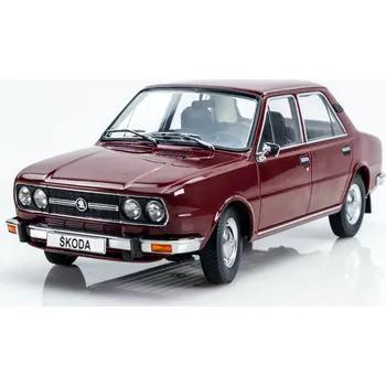 autíčko Recenze Triple 9 Škoda 120LS 1979 1:18 vínově červené