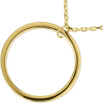 Řetízek Luxur, Náhrdelník Rollo ve žlutém zlatě, délka: 45 cm, 1441230-0-45-0