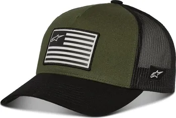 Kšiltovka Alpinestars Flag Snap Hat zelená/černá uni