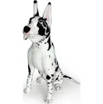 Plyšový sedící pes německá doga 66 cm