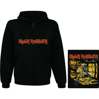 Pánská mikina mikina s kapucí a zipem Iron Maiden - Piece of Mind