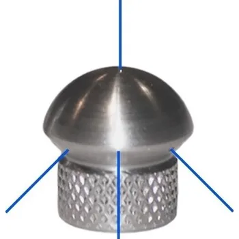 Příslušenství pro vysokotlaký čistič OEM Vysokotlaká kanalizační tryska 3+1, závit 1/8" vnitřní, vel. trysky 040-090, nerez Velikost trysky: 60