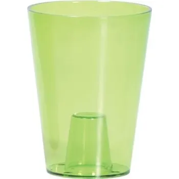 Květináč Květináč na orchideje Coubi Orchid 13 cm, zelený průhledný (119380 047 DUS130P-CPY2 Květ. na orchidej COUBI zelený transp.13cm)