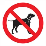 Walteco Zákaz vstupu se psem samolepka