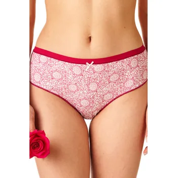 Kalhotky Dámské kalhotky LPC 755 B22 červeno-zelená S