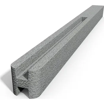 Plotový sloupek Betonový hladký sloupek průběžný 110 x 120 x 2750 mm šedý