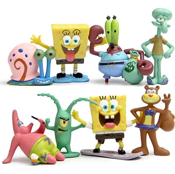 Figurky Spongebob 5-8 cm 8 ks
