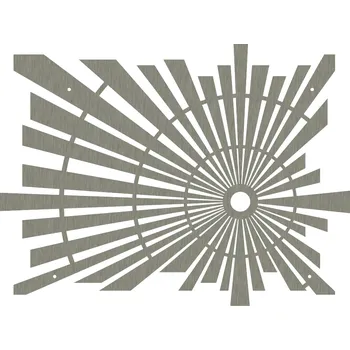 Obraz Obraz na zeď - abstrakt Velikost: 80 x 60 cm, materiál - vzhled: Broušená nerez