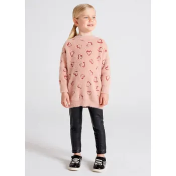 Dívčí kalhoty Mayoral Legíny ze syntetické kůže 4701 - 89 černé Rozměr: 110