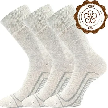 VOXX Ponožky slabé volnočasové LINEMUL se lnem REŽNÉ MELÉ (3 páry) 39-42 118833