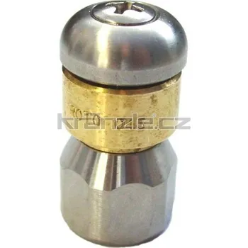 Příslušenství pro vysokotlaký čistič Kranzle kanalizační rotační tryska, závit 1/4", vel. trysky 045, 055 Velikost trysky: 45