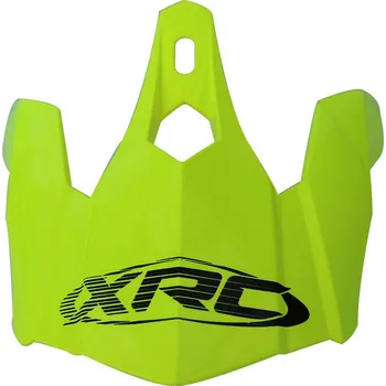 Helma na motorku Kšilt XRC MX peak yellow yellow fluo
