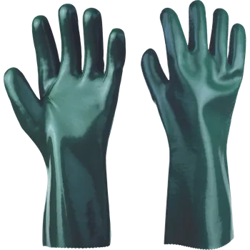 Pracovní rukavice Máčené rukavice universal hladké 35 cm - UG8-35 zel v.8