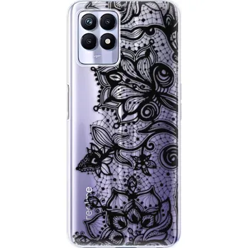 Pouzdro na mobilní telefon Odolné silikonové pouzdro iSaprio - Black Lace - Realme 8i