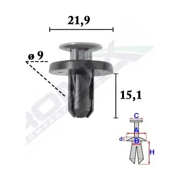 Oprava karosérie Romix Rozšiřující zástrčka C70622