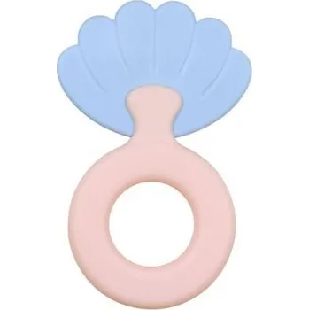 Hračka pro kojence Hrkačka kousátko dětské kruhové mušlička chrastítko pro nejmenší od 0+