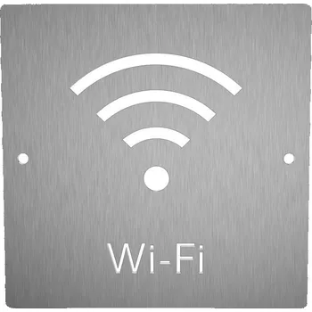 Nerezový piktogram WIFI 1a Rozměr: 12 x 12 cm