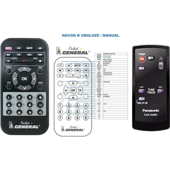 Dálkový ovladač General PANASONIC CA-RC80N - náhradní dálkový ovladač