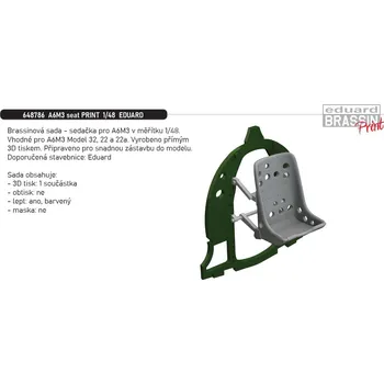 Plastikový model Eduard 1/48 A6M3 seat PRINT (EDUARD)