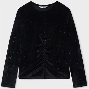 Chlapecké tričko Mayoral Sametové triko 7024 černá Rozměr: 157 (14 let)