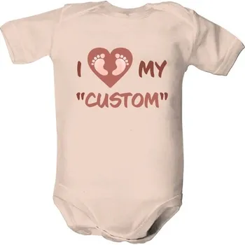 Kojenecký body Dětské body s potiskem I love my custom dětské