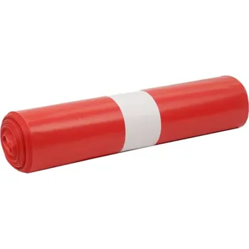 Pytle na odpadky Pytle 120 l, 70 x 110 cm, LDPE, 30 mikronů, červené, 25 ks
