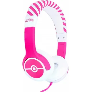 Sluchátka Pokémon sluchátka pro děti - Poké Ball - Pink