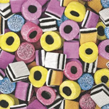 Papírový ubrousek Papírové třívrstvé ubrousky Sweet mix 20 ks - 33*33 cm