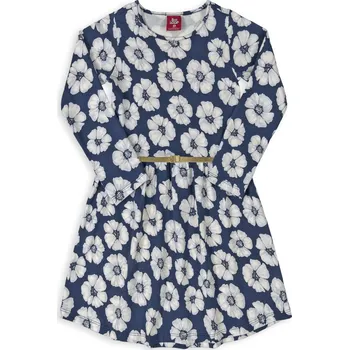 Dívčí šaty Dívčí šaty BEE LOOP VLČÍ MÁKY modré Velikost: 128