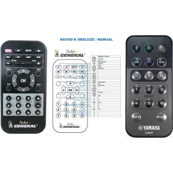Dálkový ovladač General YAMAHA ZS38940 - náhradní dálkový ovladač