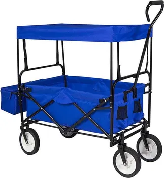 Zahradní vozík Timeless Tools Skládací vozík se stříškou modrý