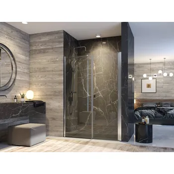 Sprchové dveře Aquatek Glass B7 125 CHROM Sprchové dveře do niky 122 - 126 cm