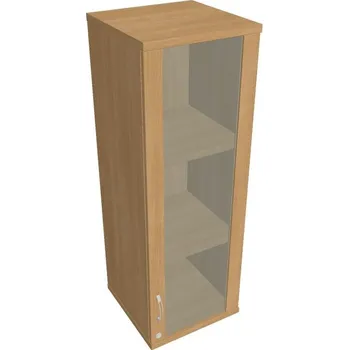 Kancelářský vozík HOBIS kancelářská policová skříň horní - SZ 3 40 02 P H, zámek Huwill, dub + doprava zdarma