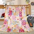 Dětská deka Bellatex Ella Patchwork 100 x 155 cm růžová