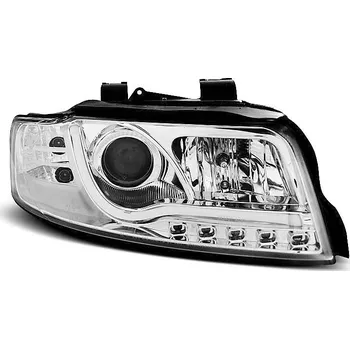 Přední světlomet TUNING-TEC Přední světla Audi A4 8E 01-04 - chrom LED TUBE LIGHTS