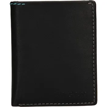 Peněženka Černé kožené pouzdro na karty - LAGEN (Vizitkář)
