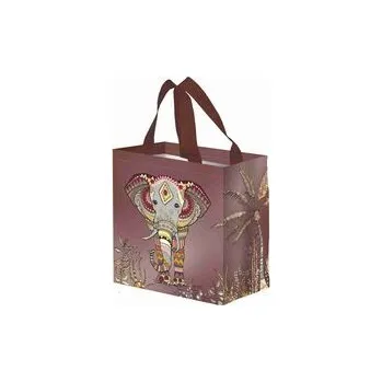 Nákupní taška na pamlsky Slon 10 l 27 x 25 x 15 cm hnědá