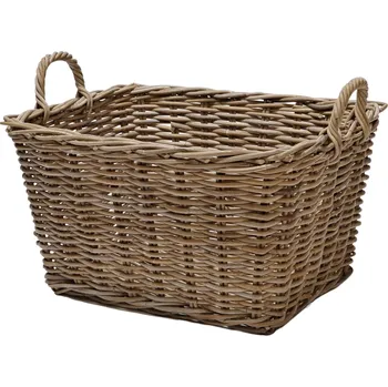 Koš na prádlo Hitra Ratanový prádelní koš PRÁDLO kubu grey