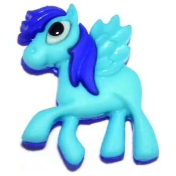 Knoflík Pro Háčkování Knoflík exclusive Ponny modrý