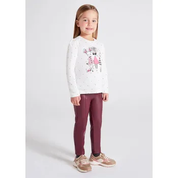 Mayoral Legíny ze syntetické kůže 4763 vínové Rozměr: 110