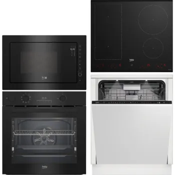 Set domácích spotřebičů Set Beko BBIS17300BPSE + BMCB25433BG + HII 64822UFT + BDIN38531D