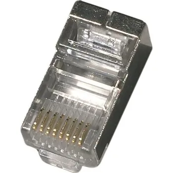 Elektrický konektor Datový stíněný konektor RJ45-15UG 8P8C na na kabel FTP CAT5E