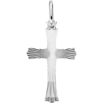 Přívěsek Bealio BEALIO Stříbrný přívěsek KŘÍŽ broušený 20 mm 03-11260-1288
