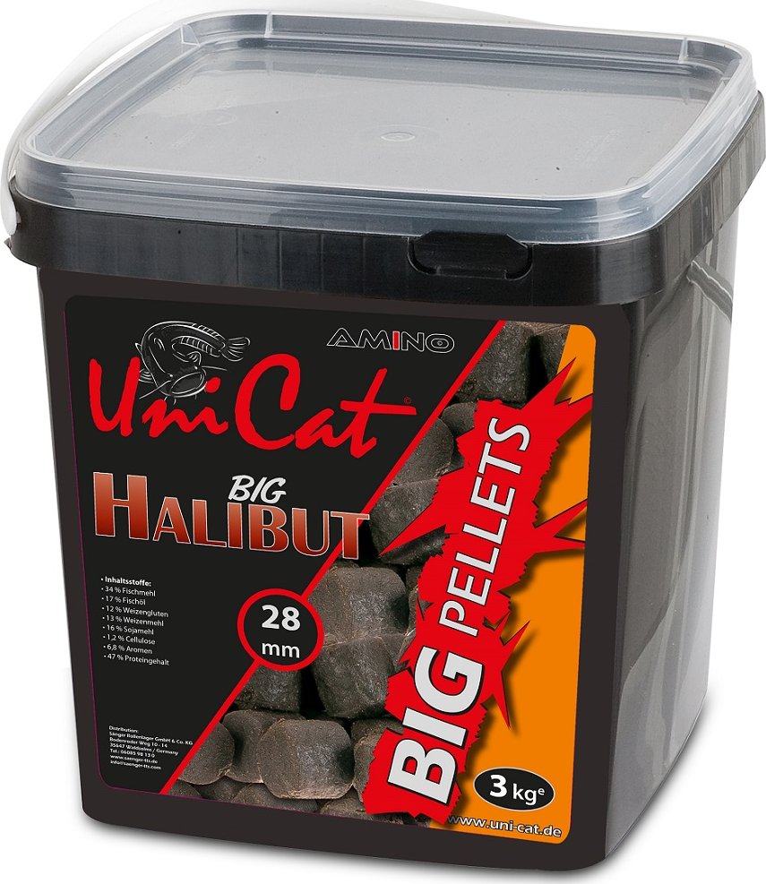 Uni Cat Big Halibut Pellets 28 mm 3 kg Zbozi.cz